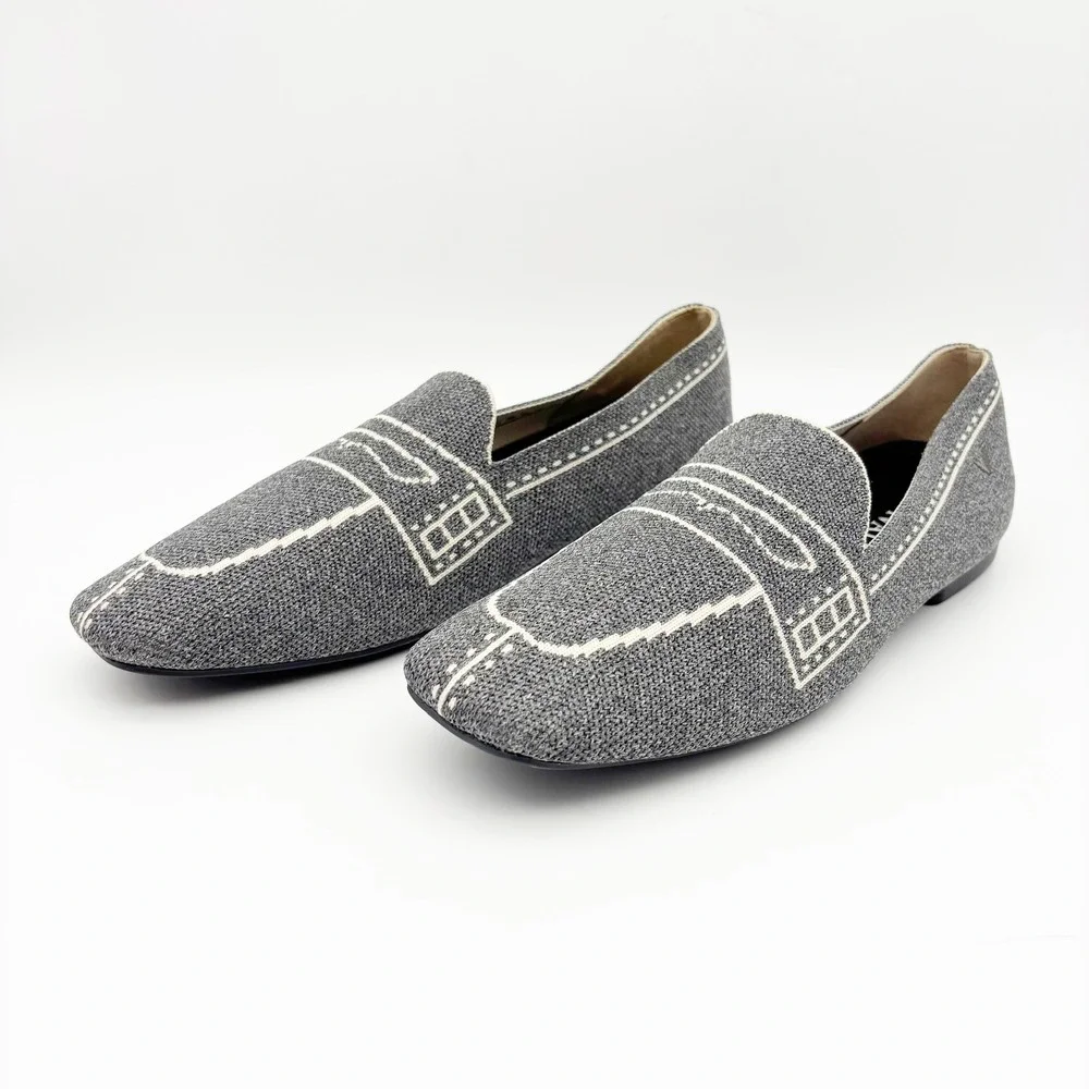 NWB Vivaia Sierra Slip On Washable Loafers in Gray Size 40 - Picture 5 of 16